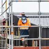 builders on construction site